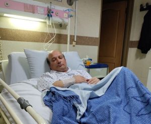 انتشار اولین تصویر از شهرام لاسمی (قلقلی) پس از سکته قلبی