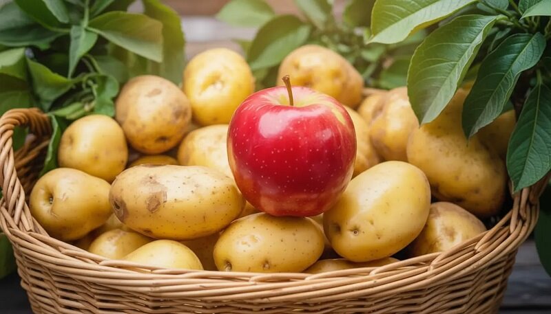 چطور سیب از خراب شدن سیب زمینی جلوگیری می‌کند؟