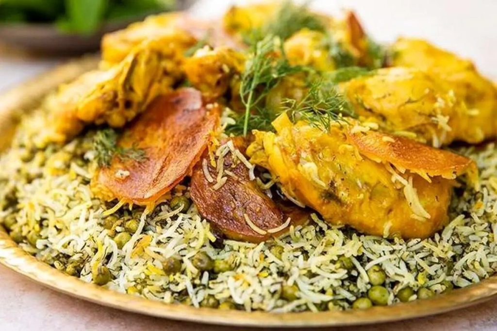 نخودپلو با مرغ؛ خوشمزه، مقوی و مجلسی